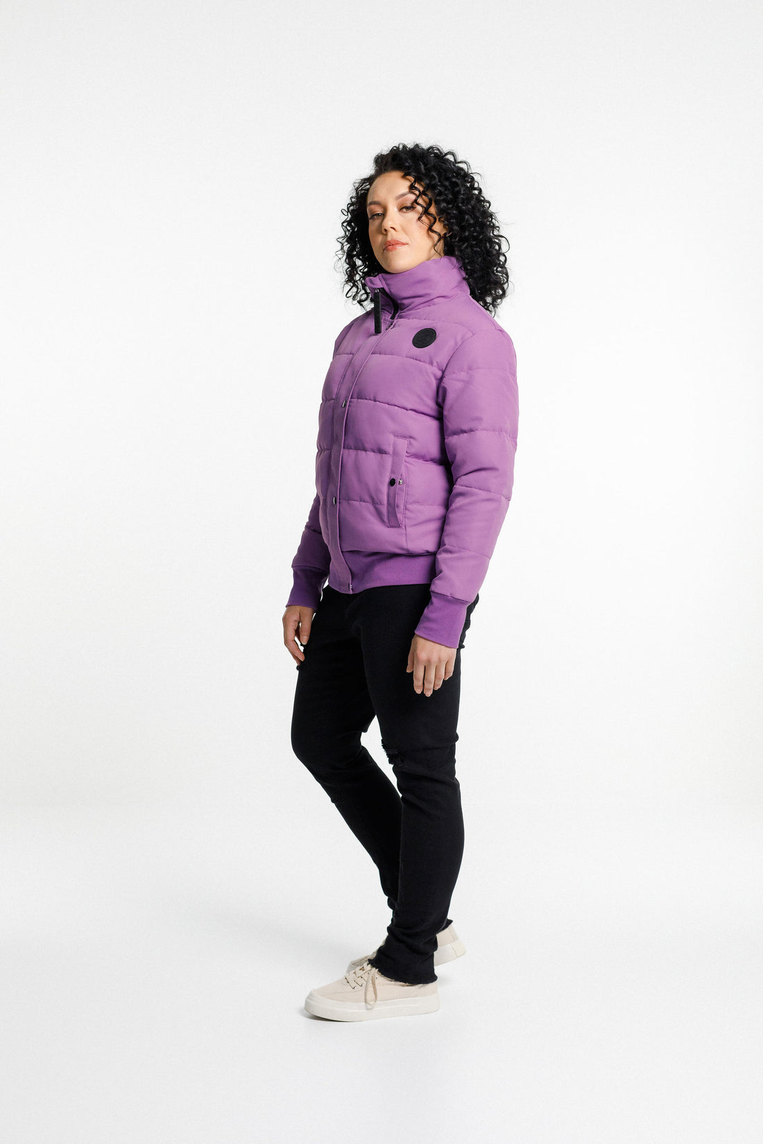 Dawn Puffer Jacket | Cyber Purple