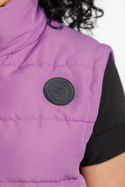 Dawn Puffer Vest | Cyber Purple