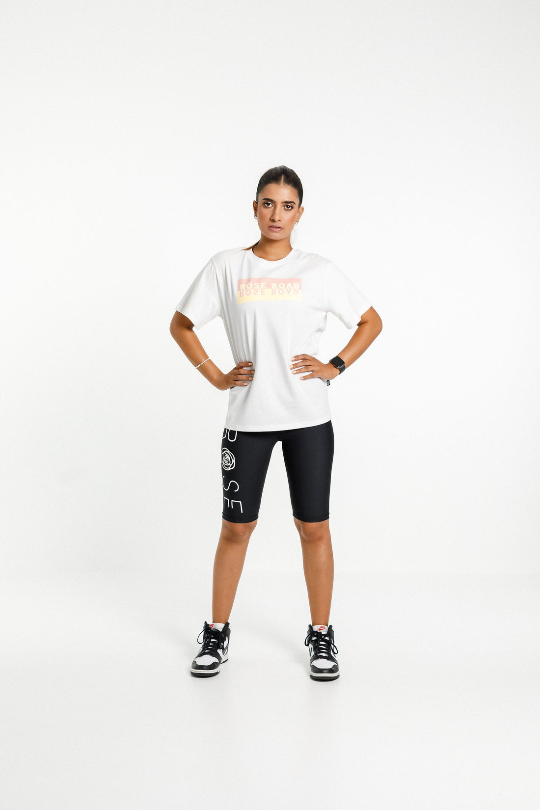 Topher Tee | White with Mirror Print