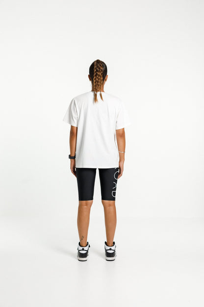 Topher Tee | White with Mirror Print