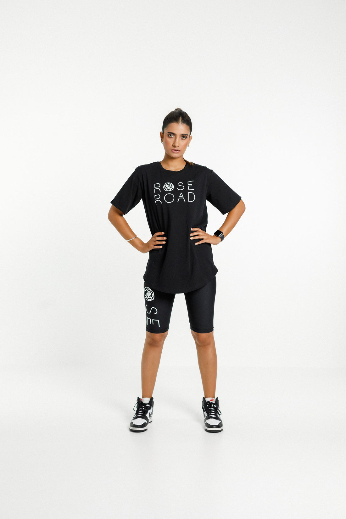 Boyfriend Tee | Black with Logo