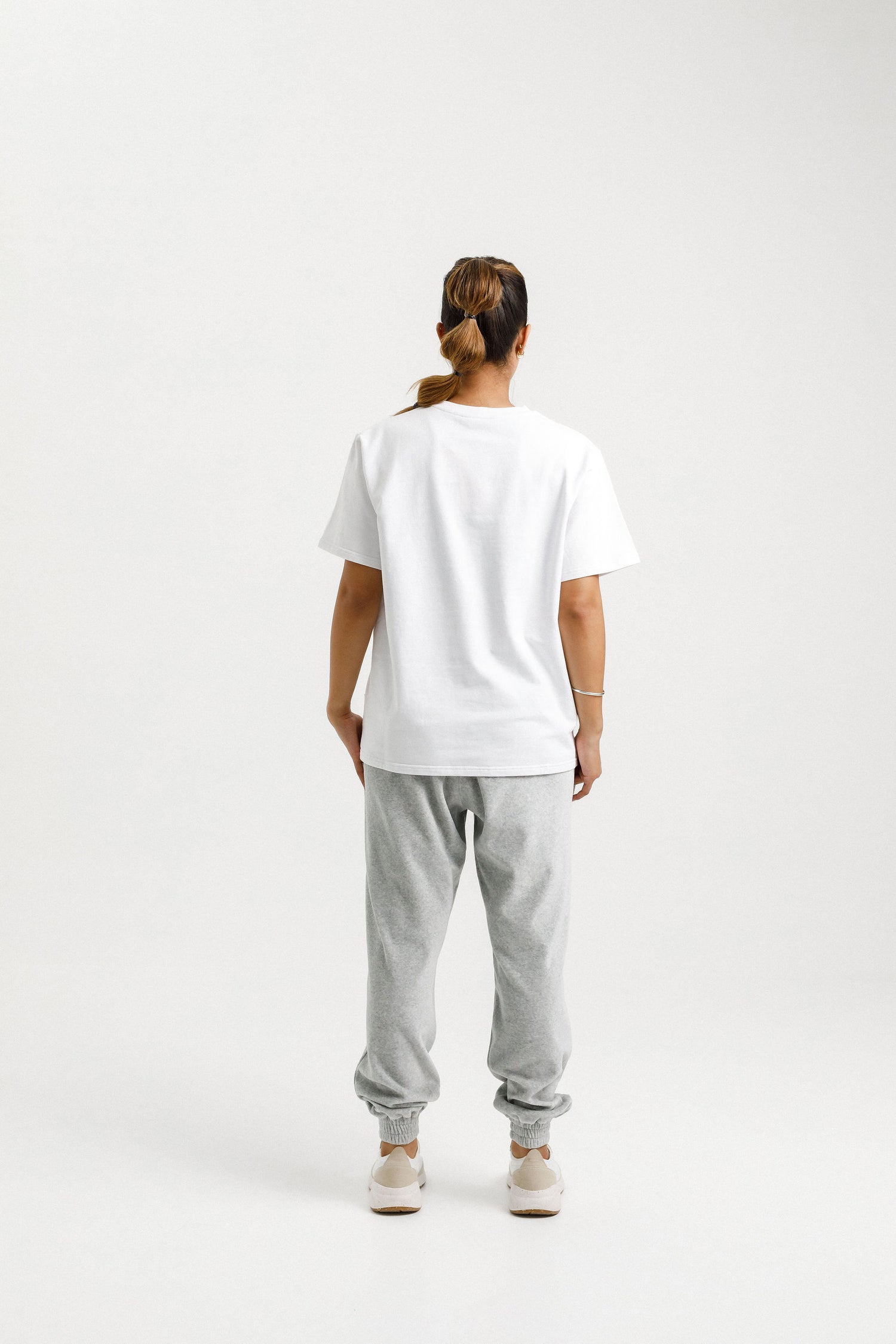 Topher Tee | White with Meta Blocks Print