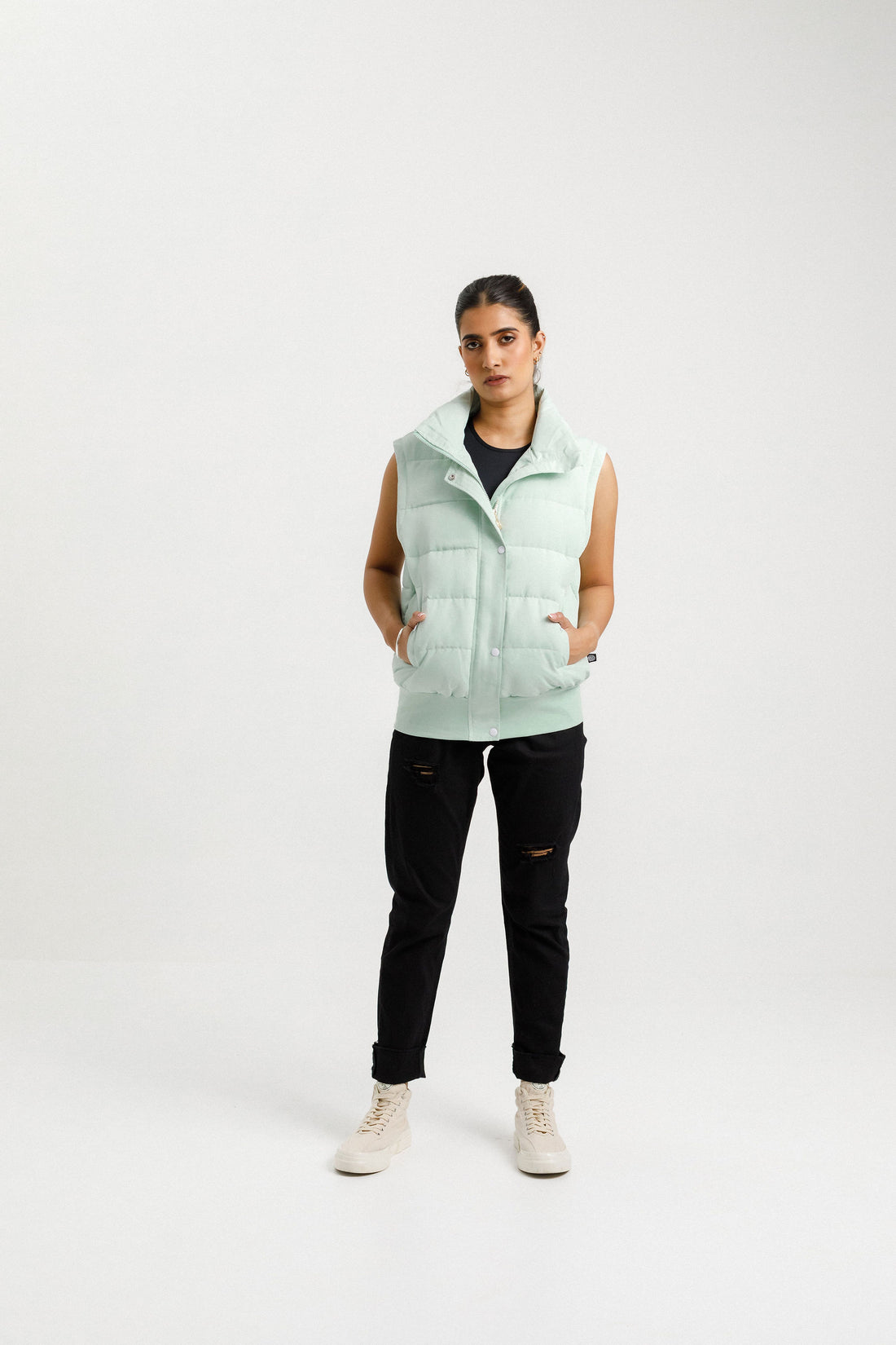 Dawn Puffer Vest | Seafoam