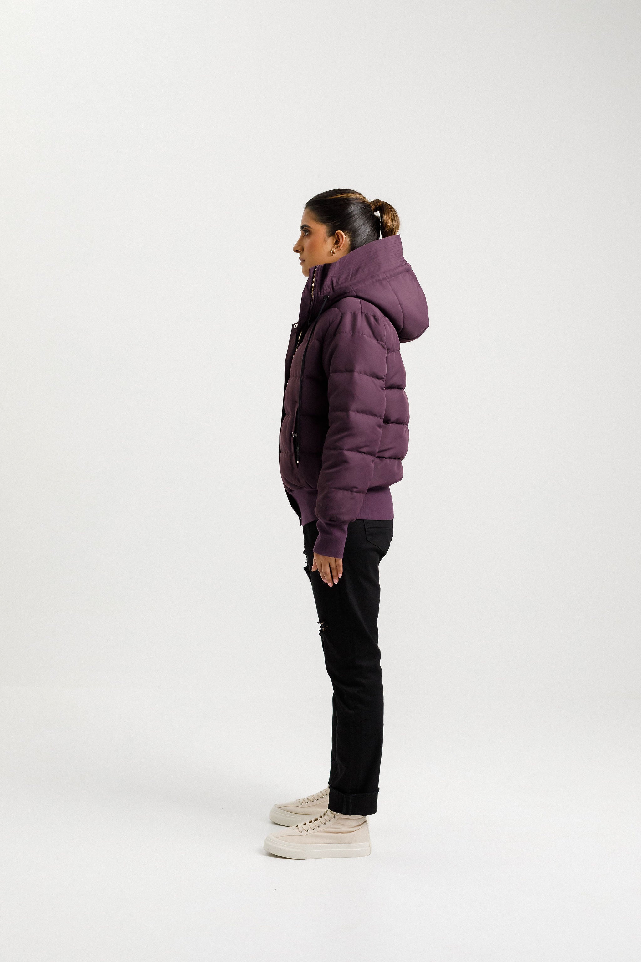 Stadium Puffer Jacket | Plum