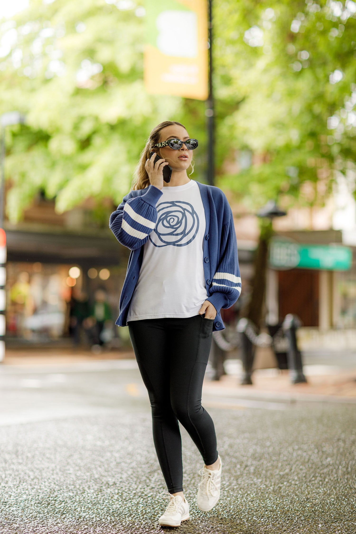 Varsity Cardi | Hyacinth