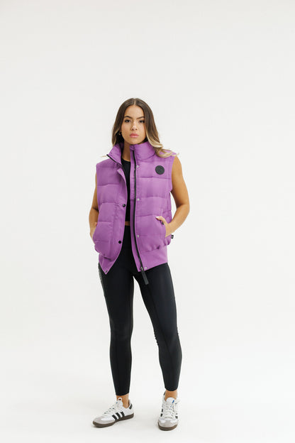 Dawn Puffer Vest | Cyber Purple
