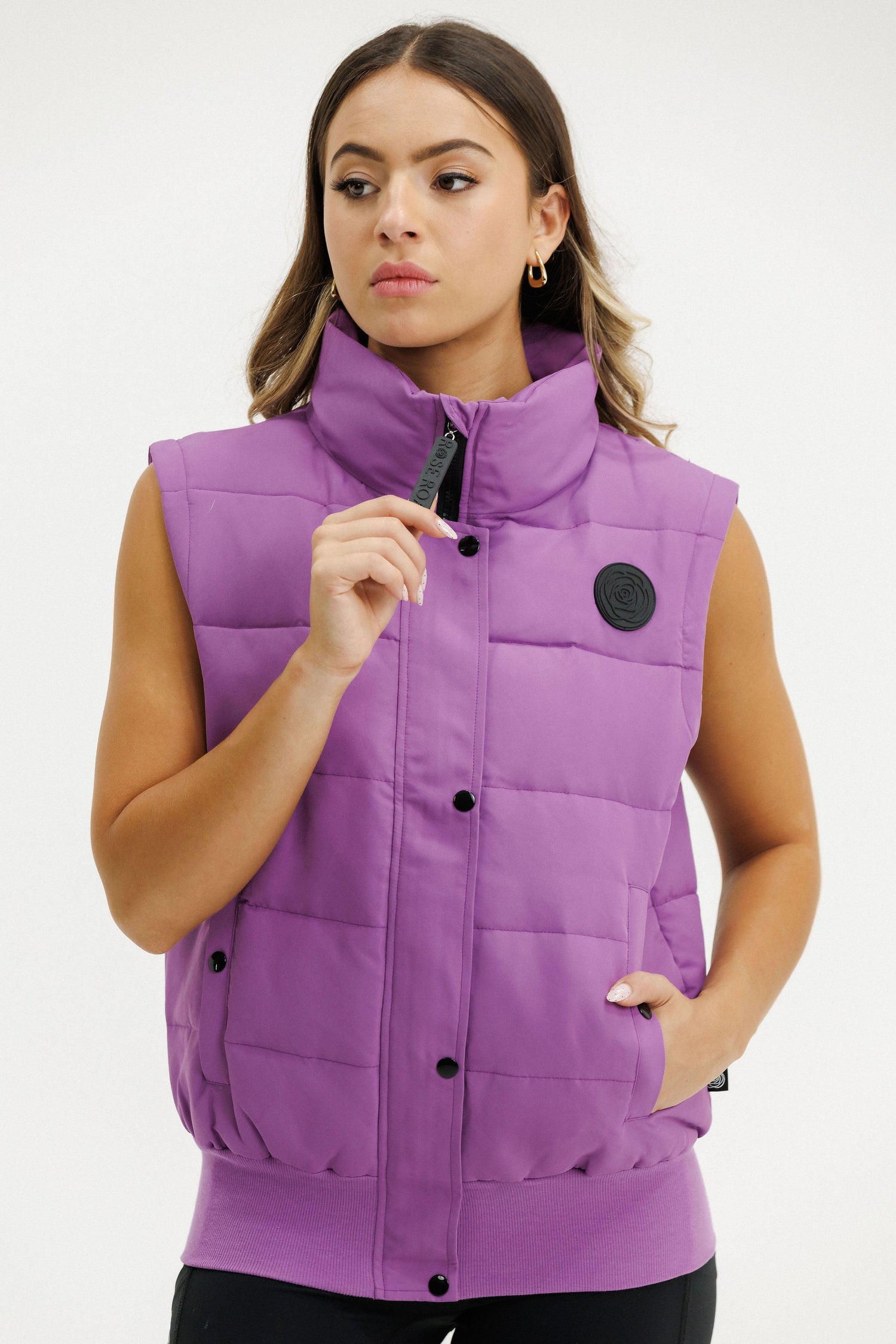 Dawn Puffer Vest | Cyber Purple