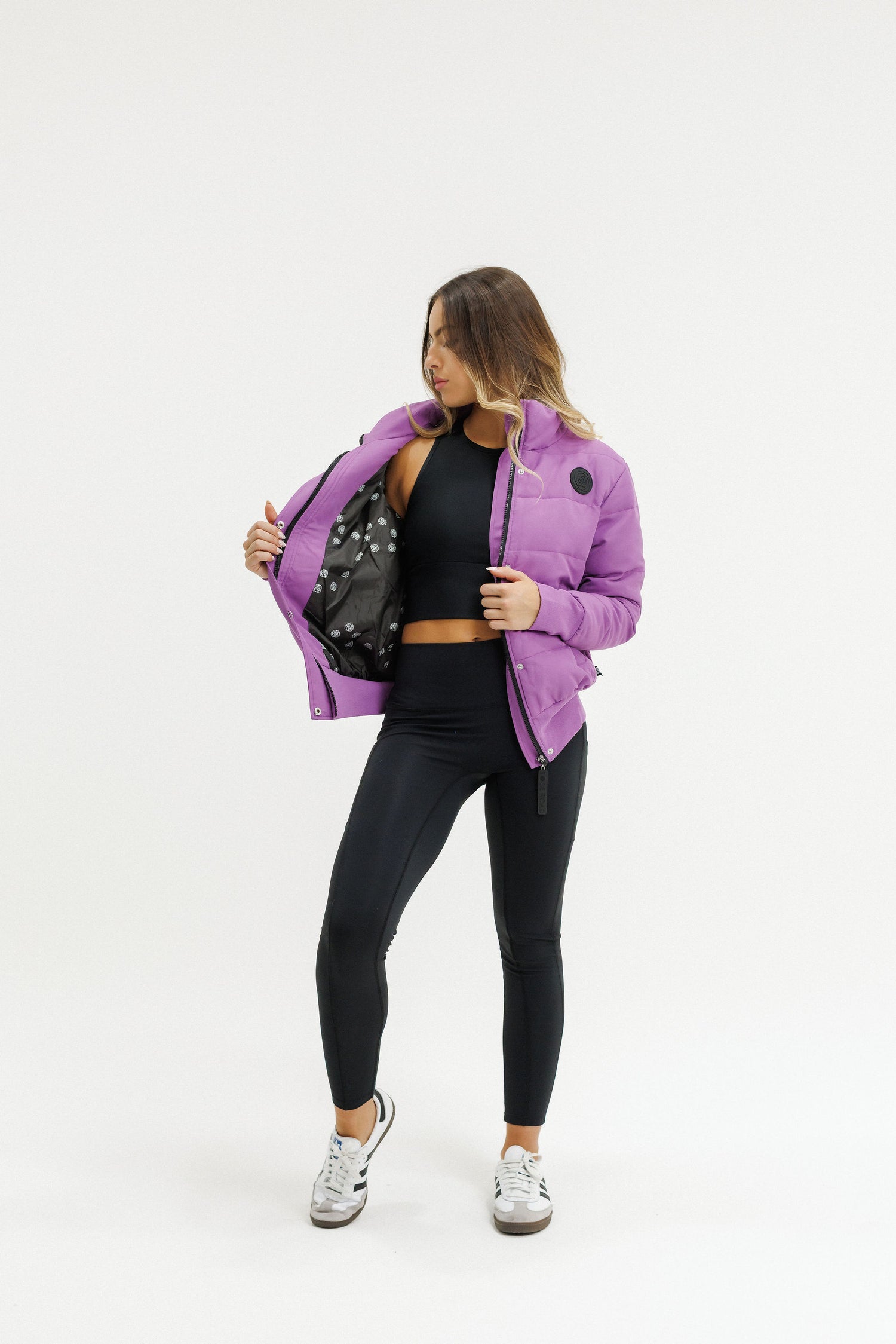 Dawn Puffer Jacket | Cyber Purple