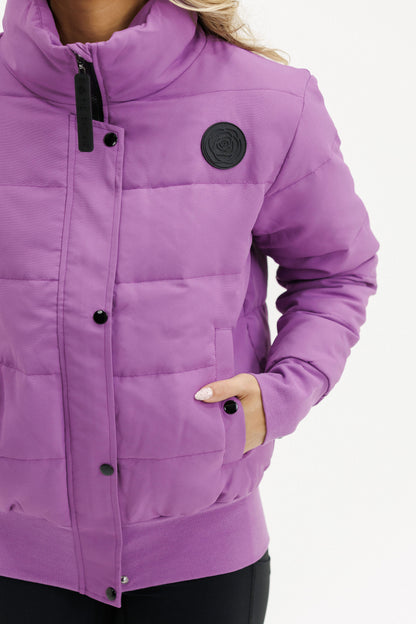 Dawn Puffer Jacket | Cyber Purple