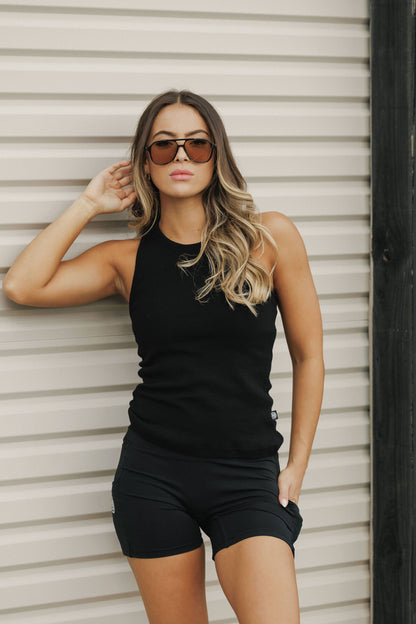 Luca Singlet | Black Rib