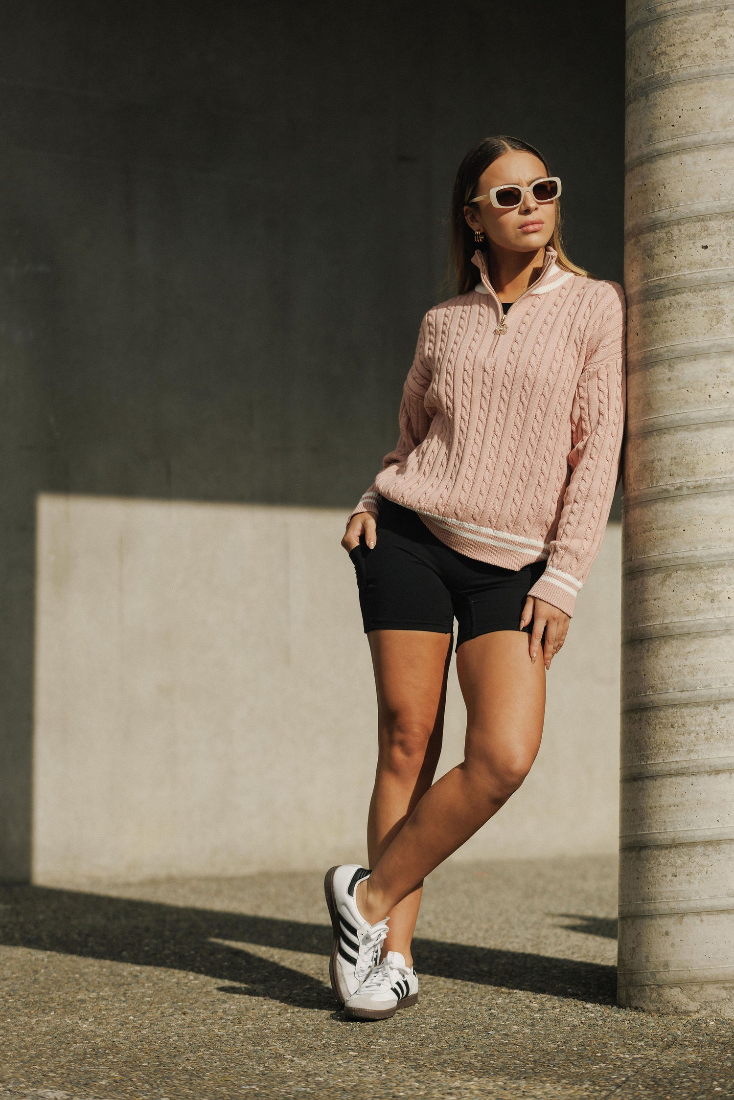 Varsity Jumper | Peach Rose