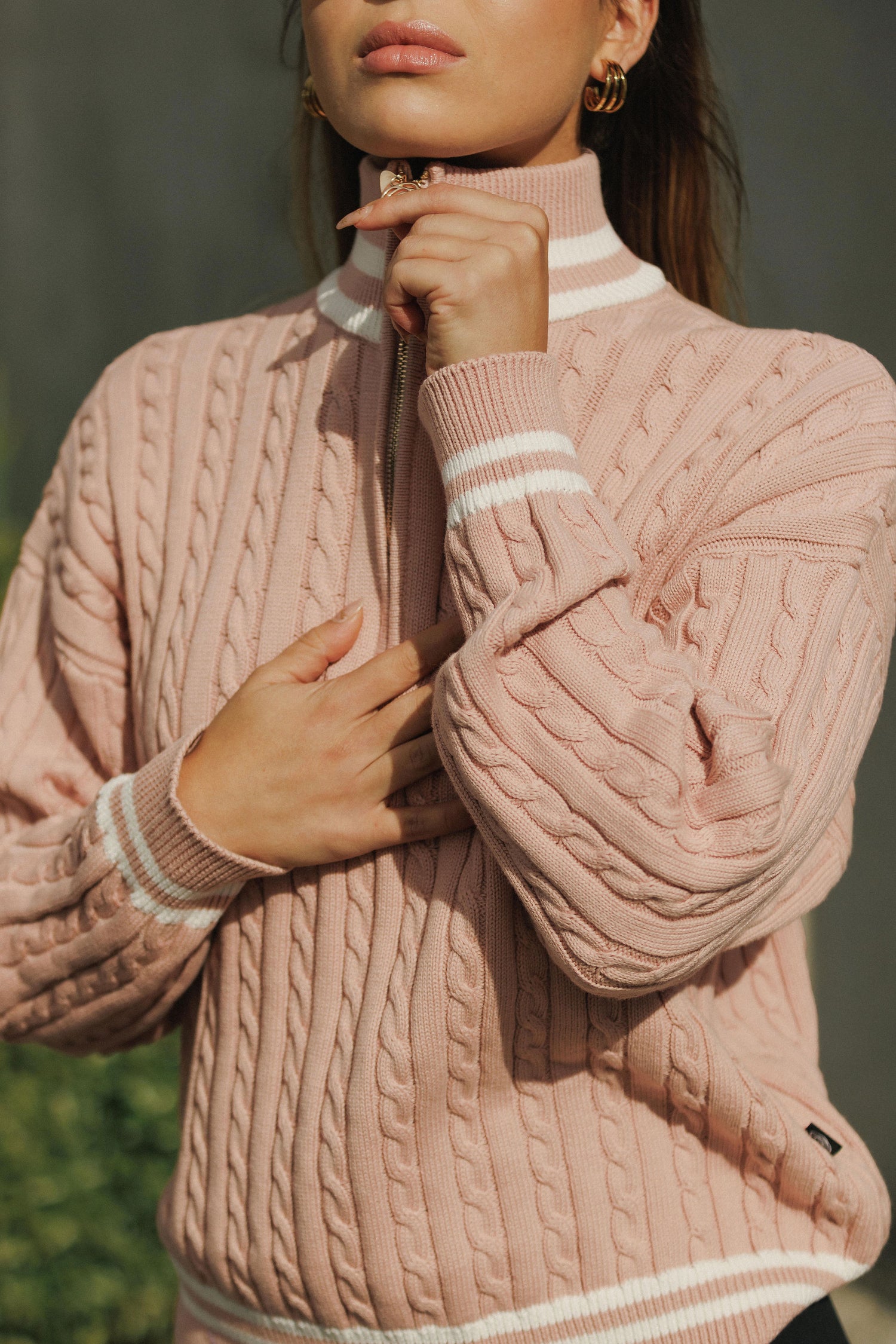 Varsity Jumper | Peach Rose