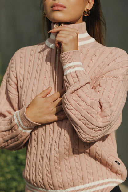 Varsity Jumper | Peach Rose