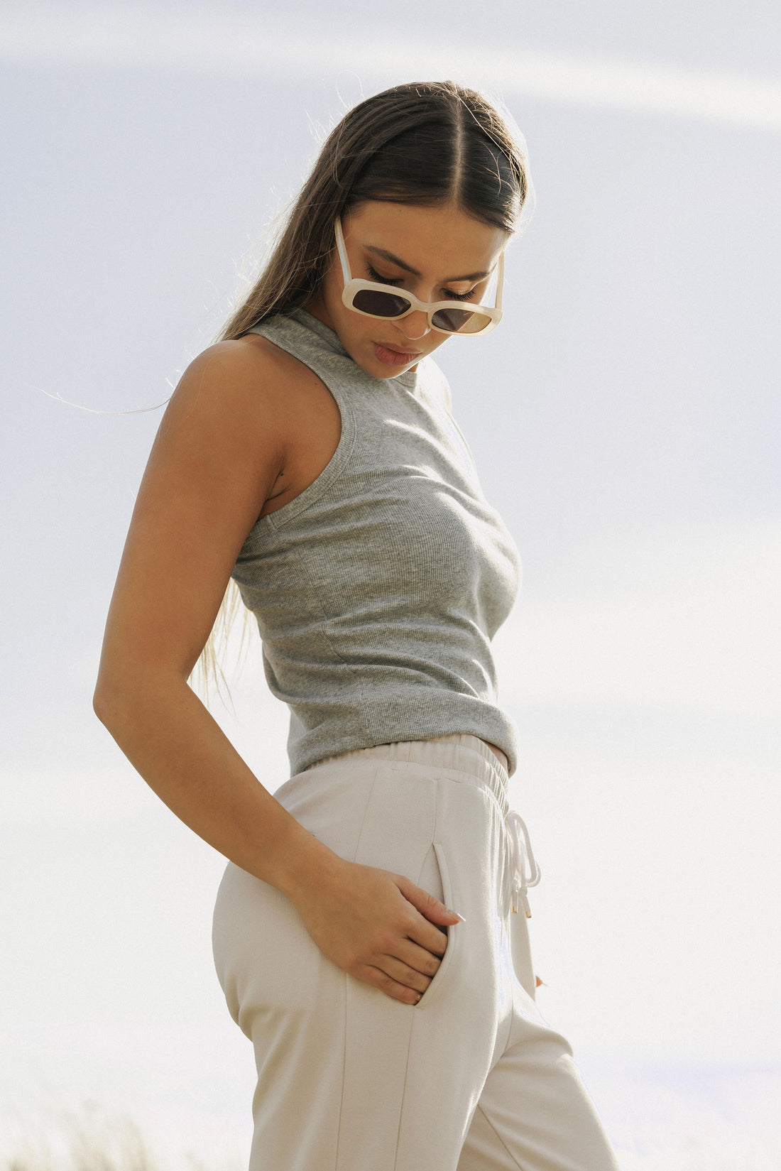 Luca Singlet | Grey Rib