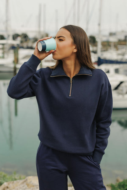 Club Zipper | Oil Blue