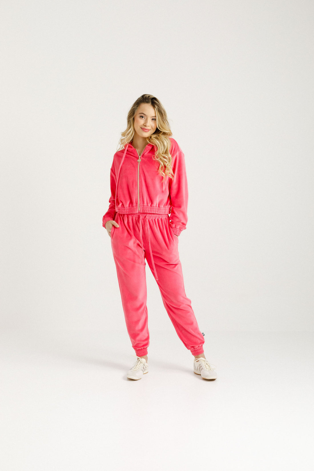 Emery Hoodie | Pink Fizz Velour