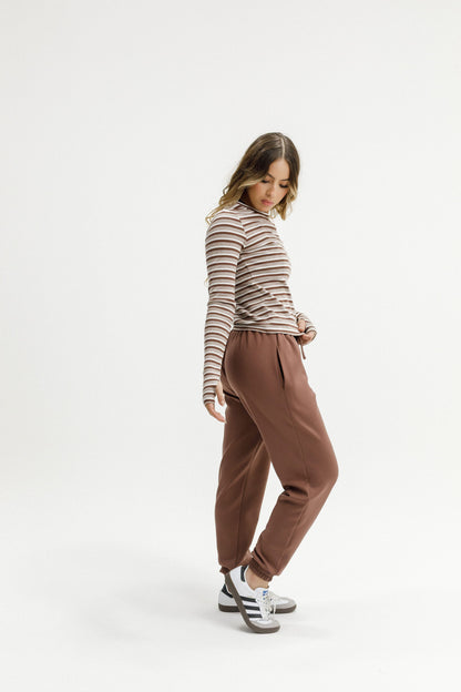 Jackson Long Sleeve | Cocoa Stripes