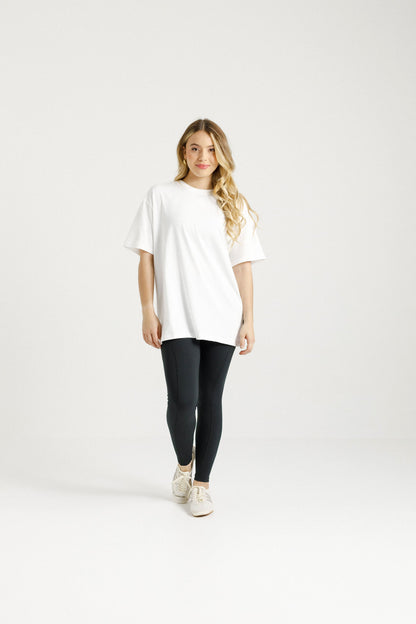 Arizona Tee | White with 3D Stack Logo