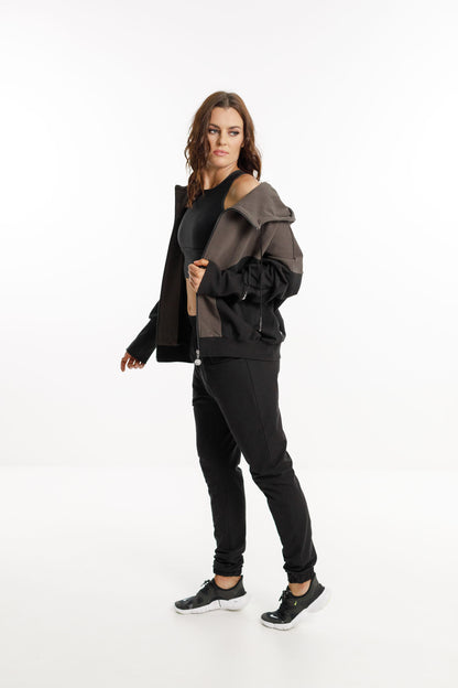 Roxanne Bomber Jacket | Sale | Granite and Black