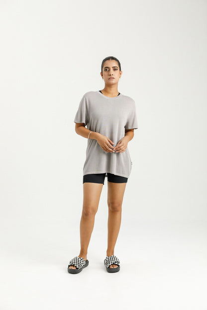 Topher Knit Tee - Pewter