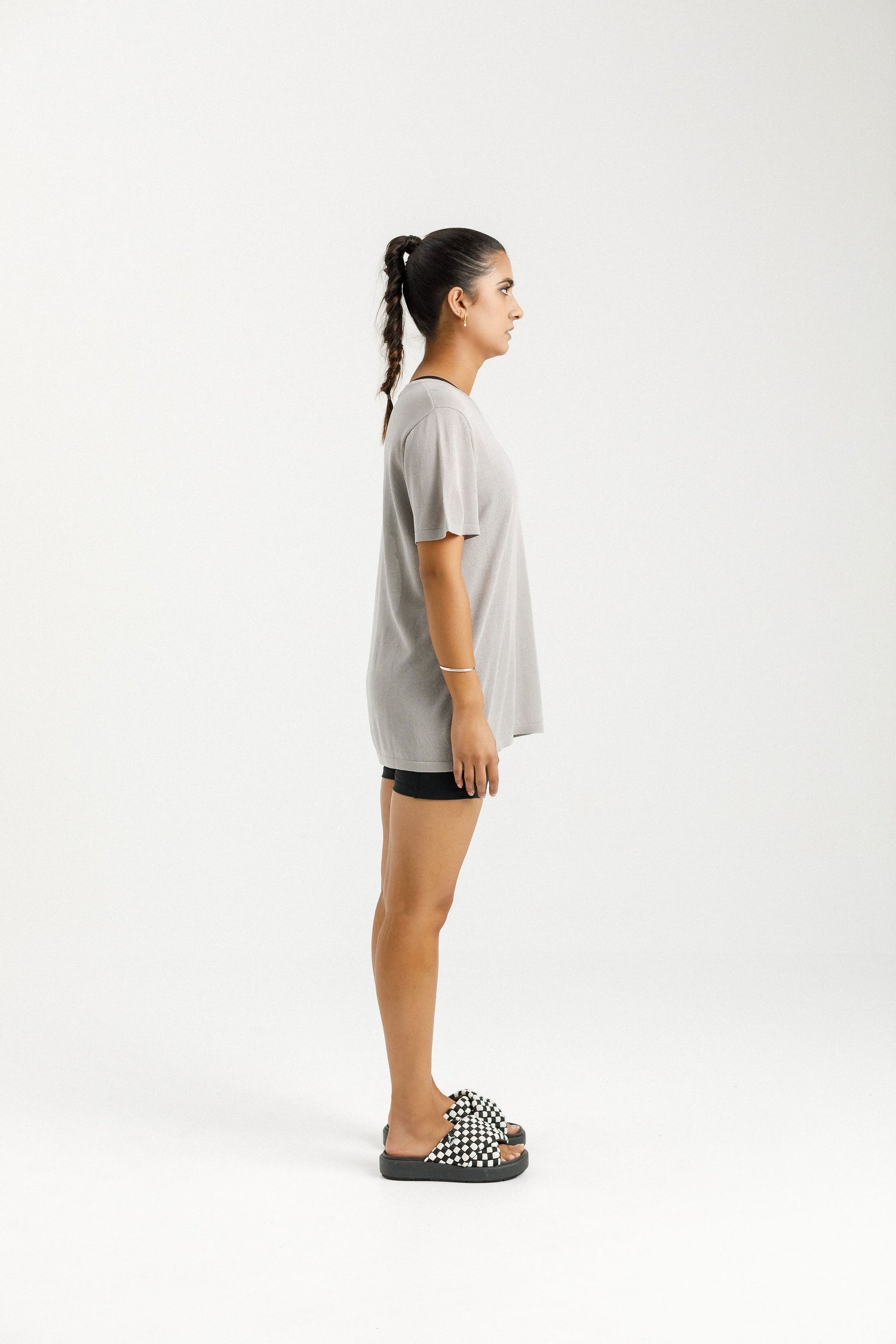 Topher Knit Tee - Pewter