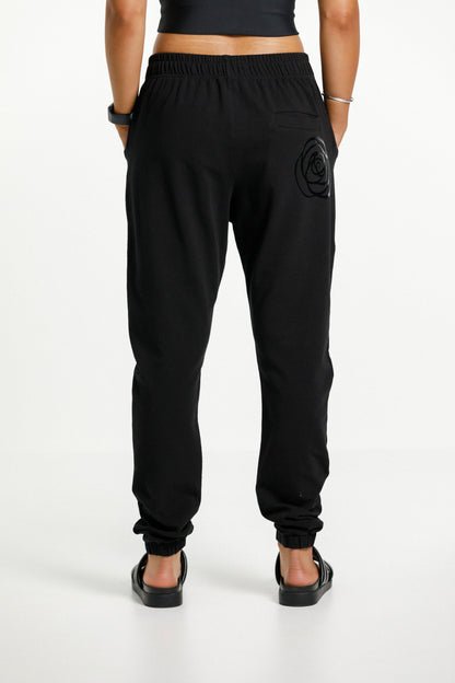 Stadium Pant | Black with Gloss Rose