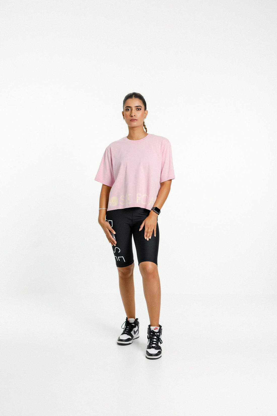 Cropped Tee | Pink Bloom
