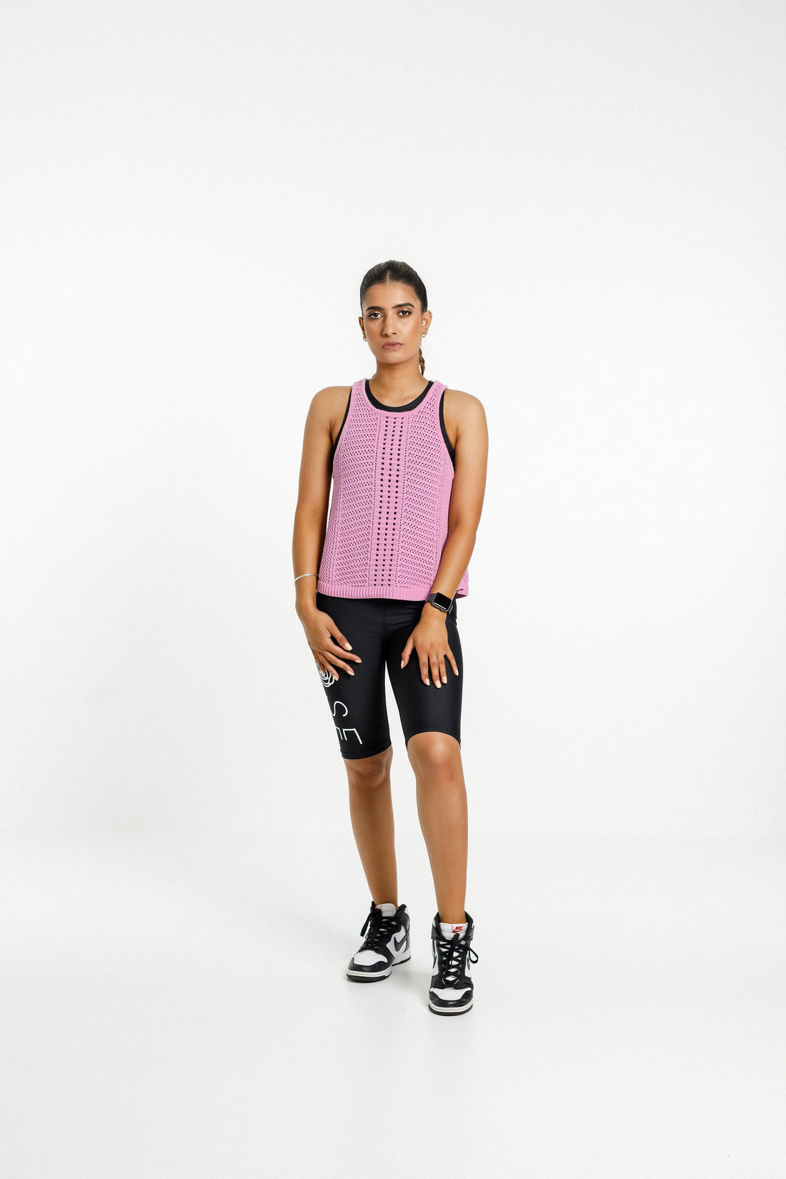Knit Singlet | Pink Bloom