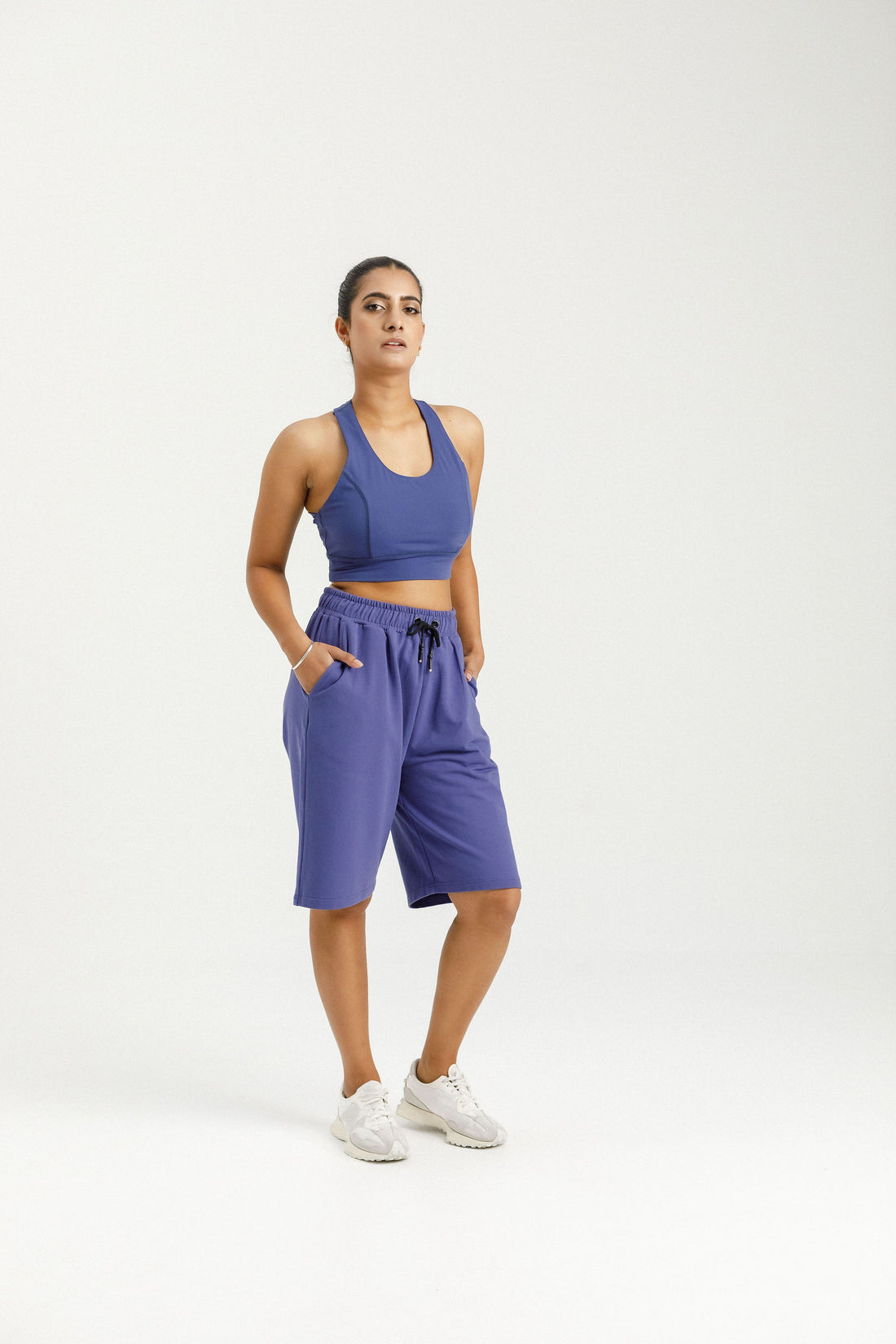 Long Sweat Shorts | Hyacinth