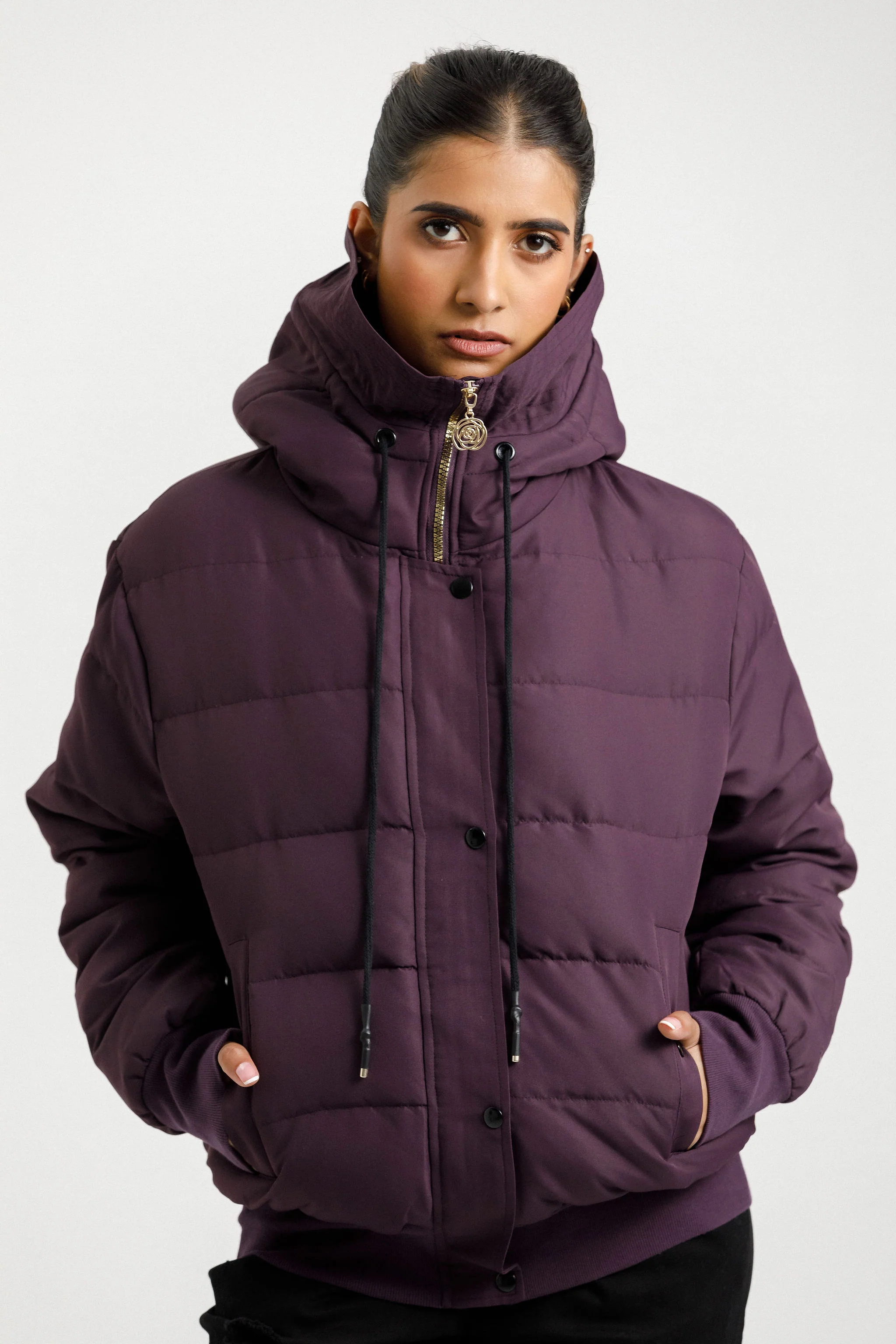 Stadium Puffer Jacket | Plum