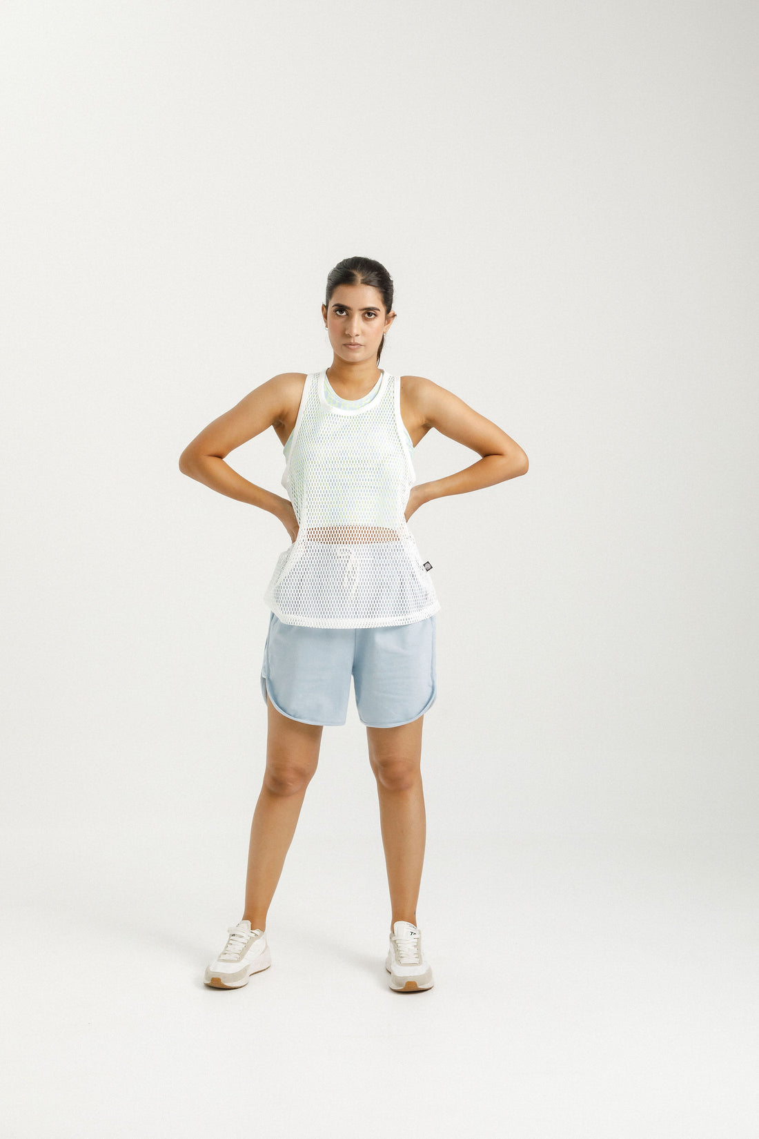 Racer Singlet | White Eyelets