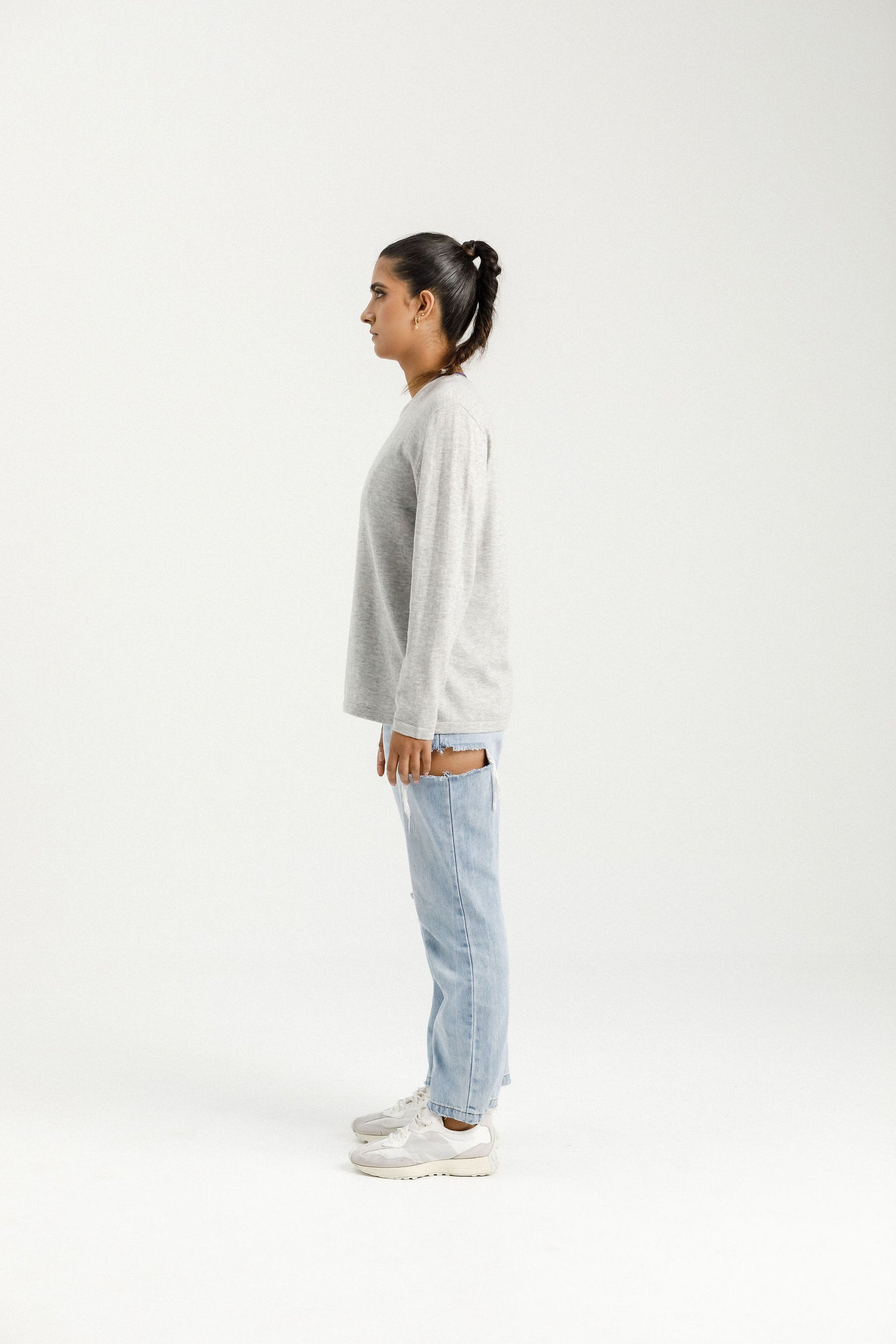 Merino Tee | Grey Marle