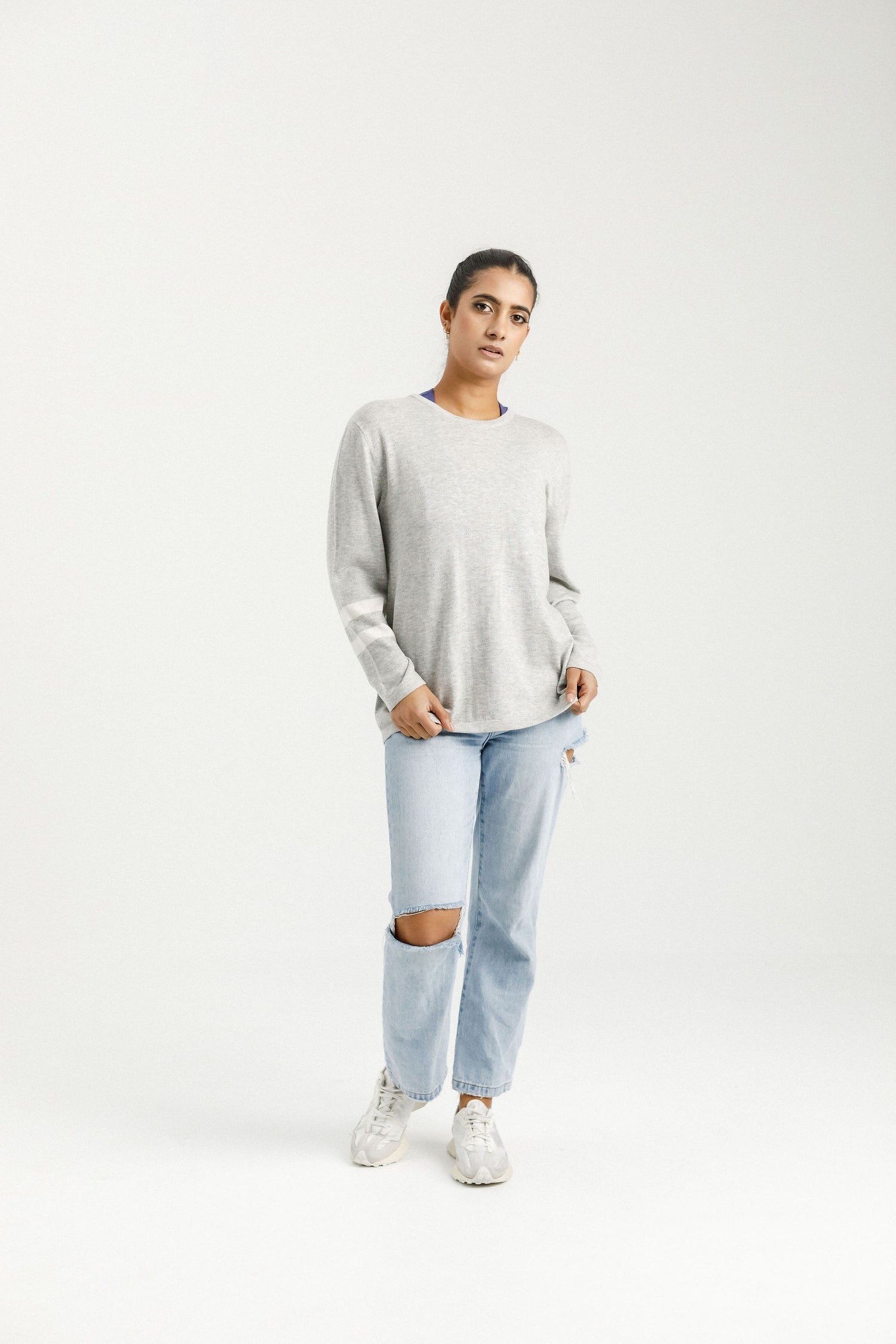 Merino Tee | Grey Marle
