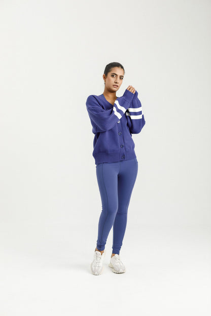 Varsity Cardi | Hyacinth