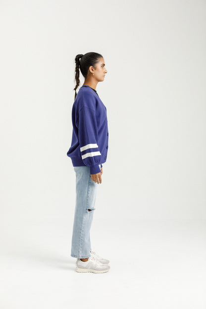 Varsity Cardi | Hyacinth