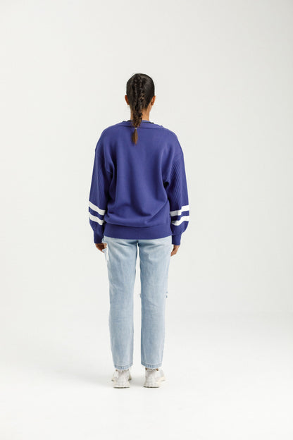 Varsity Cardi | Hyacinth
